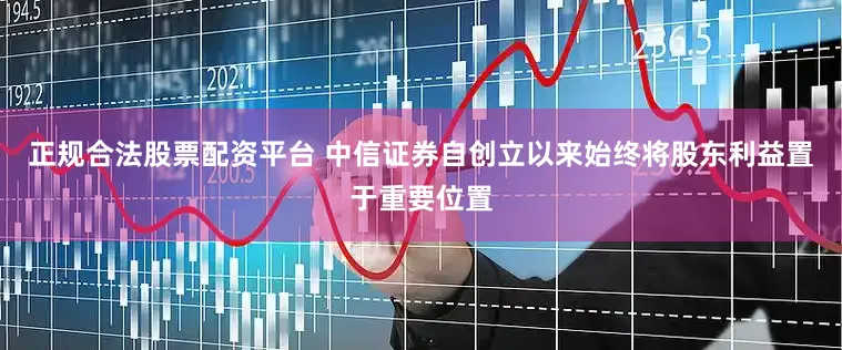 正规合法股票配资平台 中信证券自创立以来始终将股东利益置于重要位置