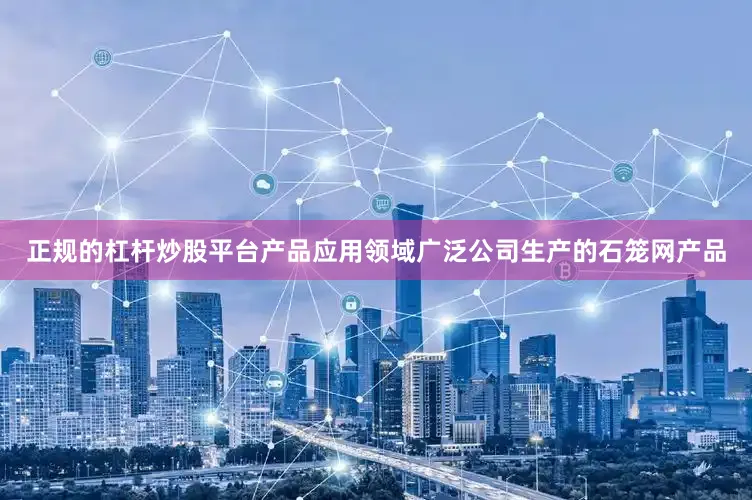 正规的杠杆炒股平台产品应用领域广泛公司生产的石笼网产品